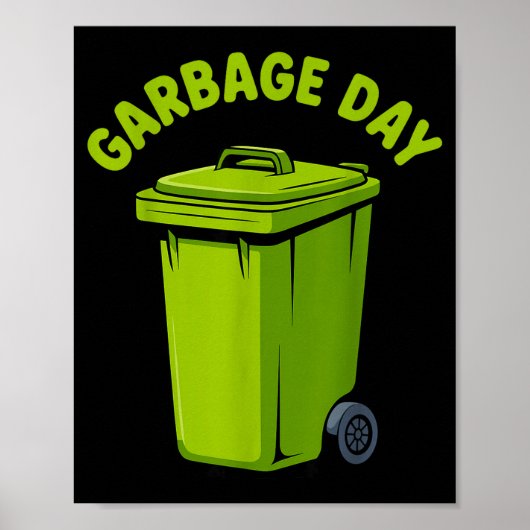 Cool Garbage Truck Art For Men Women Kids Garbage  Poster (Voorkant)