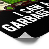 Cool Garbage Truck Art For Men Women Kids Garbage  Poster (Hoek)