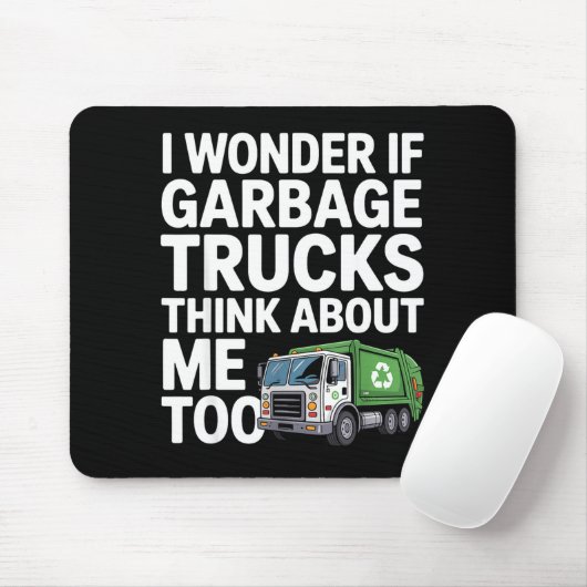 Cool Garbage Truck Design For Men Women Trash Garb Muismat (Met muis)