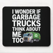 Cool Garbage Truck Design For Men Women Trash Garb Muismat (Voorkant)