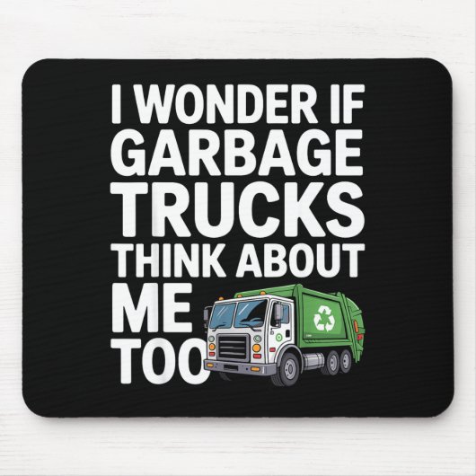 Cool Garbage Truck Design For Men Women Trash Garb Muismat (Voorkant)