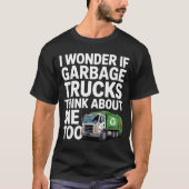 Cool Garbage Truck Design For Men Women Trash Garb T-shirt (Voorkant)