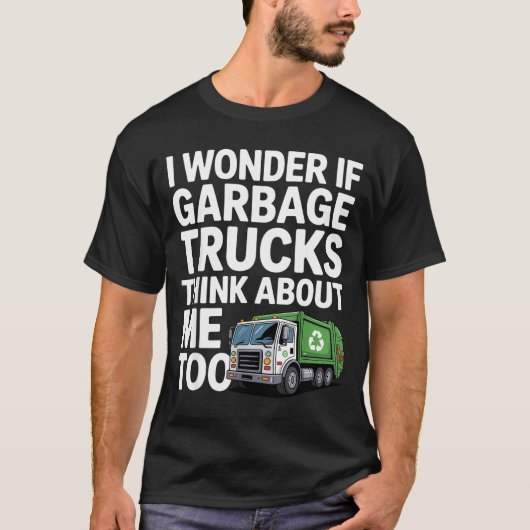 Cool Garbage Truck Design For Men Women Trash Garb T-shirt (Voorkant)