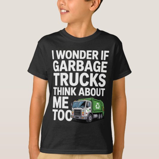 Cool Garbage Truck Design For Men Women Trash Garb T-shirt (Voorkant)
