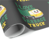 Cool Garbage Truck loving Boy Kinder Toddler Cadeaupapier (Rol Hoek)