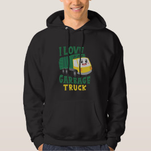 Cool Garbage Truck loving Boy Kinder Toddler Hoodie