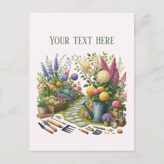Cool Gardening Landscaping aanpasbaar  Briefkaart (Voorkant)