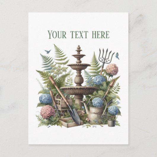 Cool Gardening Landscaping customizable  Briefkaart (Voorkant)