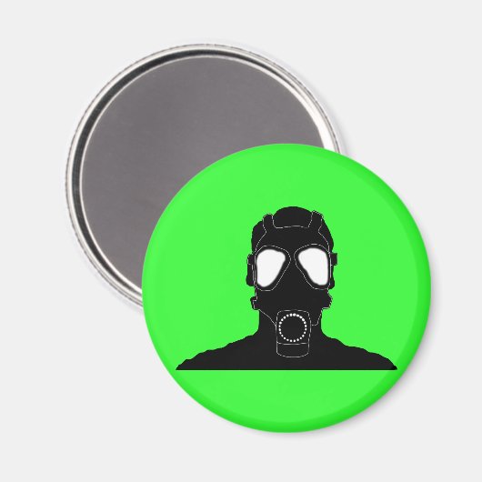 cool gasmask magneet (Voorkant / Achterkant)