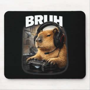 Cool gastheer capybara gamer grafisch grappige vid muismat