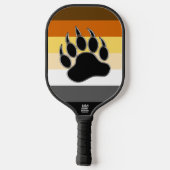 Cool Gay Bear Pride Vlag Beer Poot Pickleball Paddle (Achterkant)
