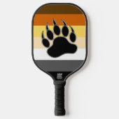 Cool Gay Bear Pride Vlag Beer Poot Pickleball Paddle (Voorkant)