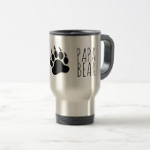 Cool Gay Bears Pride Beerpoot Papa Beer Reisbeker (Voorkant rechts)
