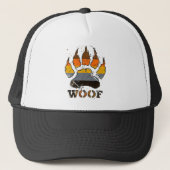 Cool Gay beer pride verontrust beer paw woof Trucker Pet (Voorkant)
