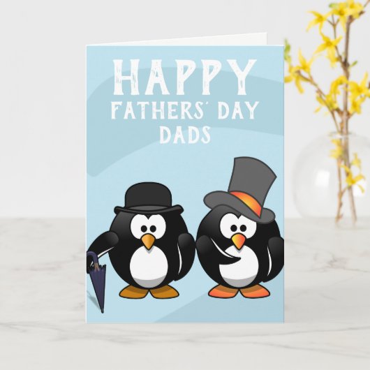 Cool Gay Dads Vaderdag Kaart (Gele Bloem)