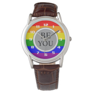 Cool Gay Pride Flag ben jij Horloge