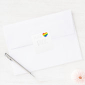 Cool Gay Pride Quote I Love Dick Funny Gay Pride Vierkante Sticker (Envelop)