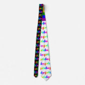 Cool Gay Pride Rainbow Stropdas (Achterkant)