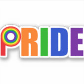 Cool Gay Pride Sticker (Voorkant)