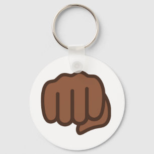 Cool gebalde vuist-emoji sleutelhanger