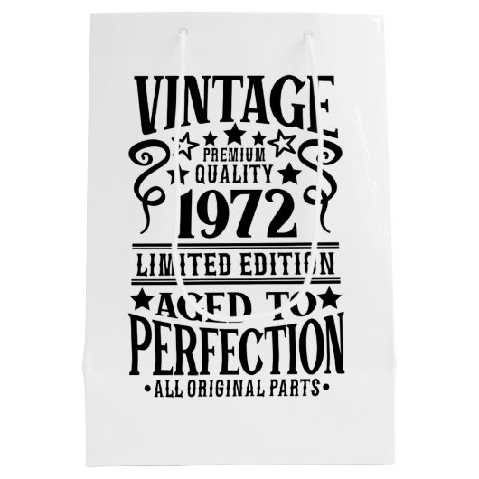 Cool  Geboortejaar 1972 Medium Cadeauzakje (Achterkant)