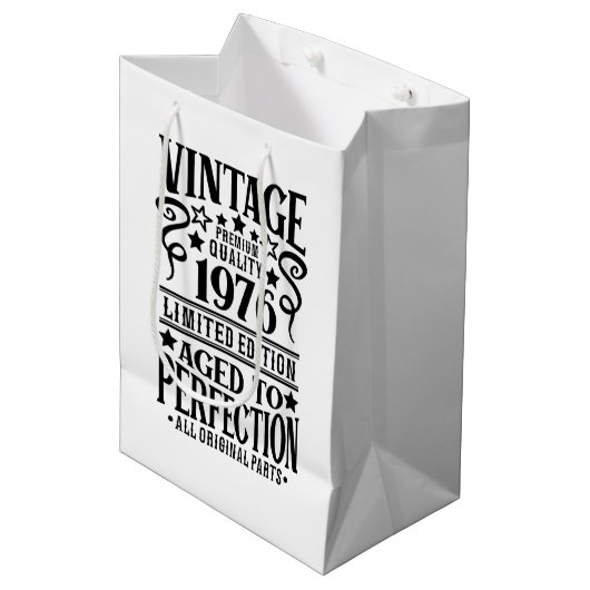 Cool Geboortejaar 1976 Medium Cadeauzakje (Voorkant Gekanteld)