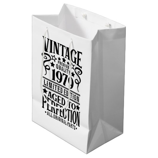 Cool Geboortejaar 1979 Medium Cadeauzakje (Voorkant Gekanteld)
