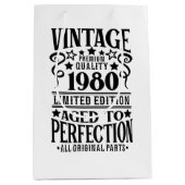Cool Geboortejaar 1980 Medium Cadeauzakje (Voorkant)