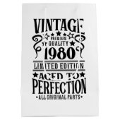 Cool Geboortejaar 1980 Medium Cadeauzakje (Achterkant)