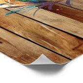 Cool geboren wilde Cowboy Western Poster (Hoek)