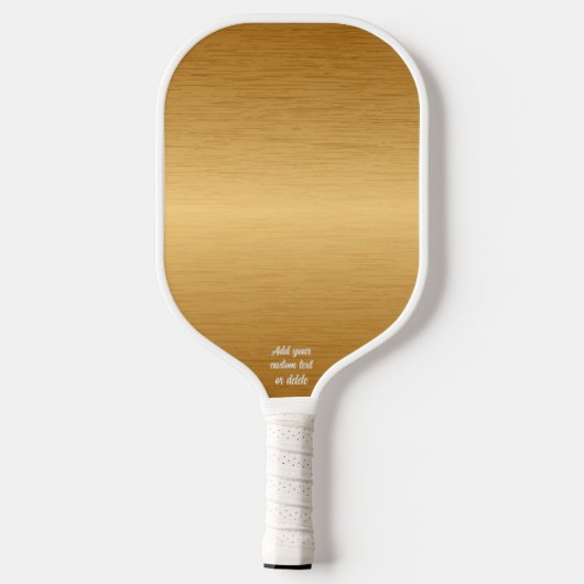 Cool geborsteld Metallic Gold Design Aangepaste te Pickleball Paddle (Achterkant)