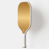 Cool geborsteld Metallic Gold Design Aangepaste te Pickleball Paddle (Links)