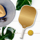 Cool geborsteld Metallic Gold Design Aangepaste te Pickleball Paddle