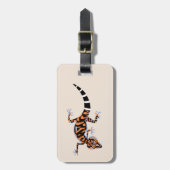 Cool GECKO - Bedreigd dier - Hagedis - Natuur Bagagelabel (Voorkant verticaal)