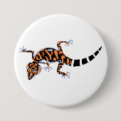 Cool GECKO - Bedreigd dier - Lizard Ronde Button 7,6 Cm (Voorkant)