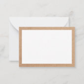 Cool Gedrukte Kraft Witte Zakelijke Notitiekaartje (Achterkant)