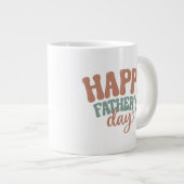 Cool Gefeliciteerd Vaderdag Grote Koffiekop (Voorkant rechts)