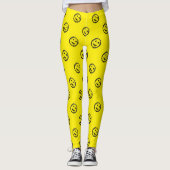 Cool Gehoopt fijn gezicht Leggings (Voorkant)