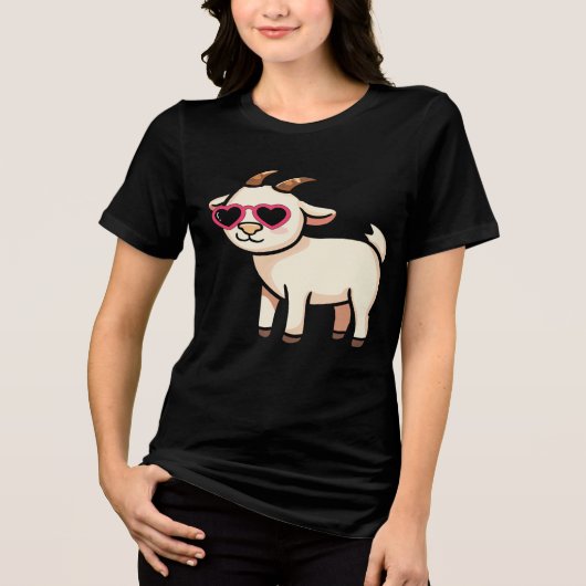 Cool Geit met Zonnebril T-Shirt – Grappig Chill An (Voorkant)