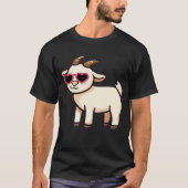 Cool Geit met Zonnebril T-Shirt – Grappig Chill An (Voorkant)
