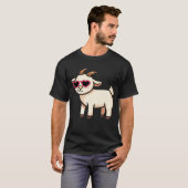 Cool Geit met Zonnebril T-Shirt – Grappig Chill An (Voorkant volledig)