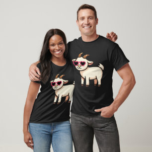Cool Geit met Zonnebril T-Shirt – Grappig Chill An