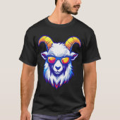 Cool Geit met Zonnebril T-Shirt – Grappig Chill An (Voorkant)
