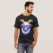 Cool Geit met Zonnebril T-Shirt – Grappig Chill An (Voorkant volledig)