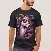 Cool Geit met Zonnebril T-Shirt – Grappig Chill An (Voorkant)