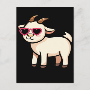 Cool Geit met Zonnebril T-Shirt – Grappig Chill An Briefkaart