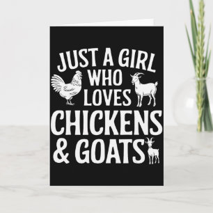 Cool geit ontwerp voor meisjes vrouwen dier boerde kaart