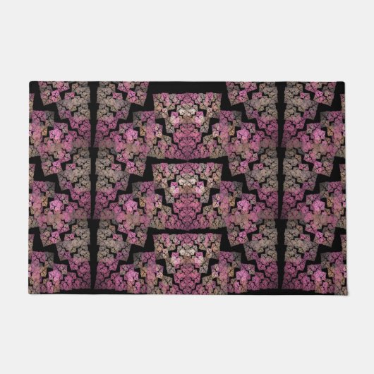 Cool gekleurd glas - fractale kunst deurmat (Voorkant)