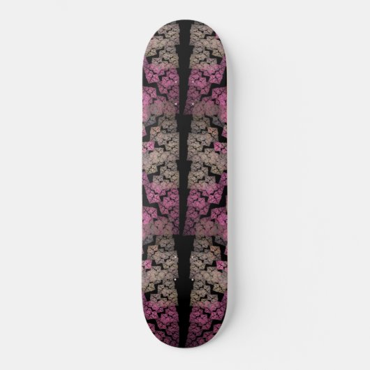 Cool gekleurd glas - fractale kunst persoonlijk skateboard (Voorkant)