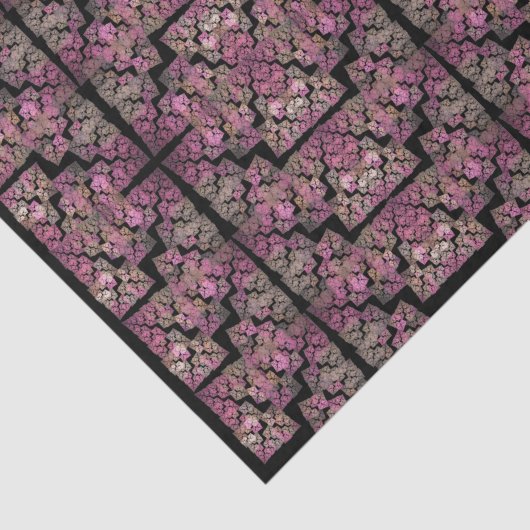 Cool gekleurd glas - fractale kunst tissuepapier (Detail)